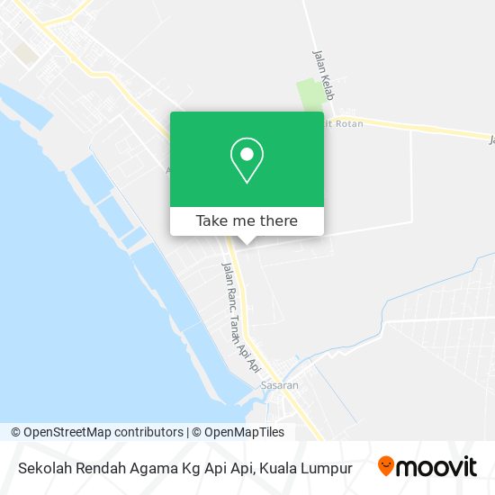 Peta Sekolah Rendah Agama Kg Api Api