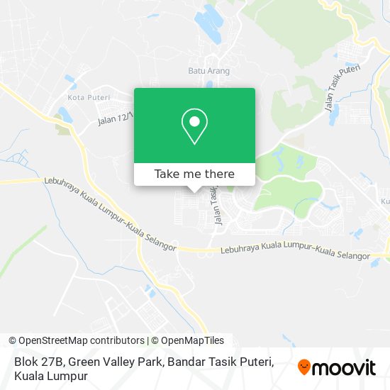 Peta Blok 27B, Green Valley Park, Bandar Tasik Puteri