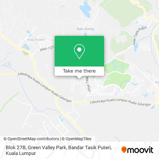 Blok 27B, Green Valley Park, Bandar Tasik Puteri map