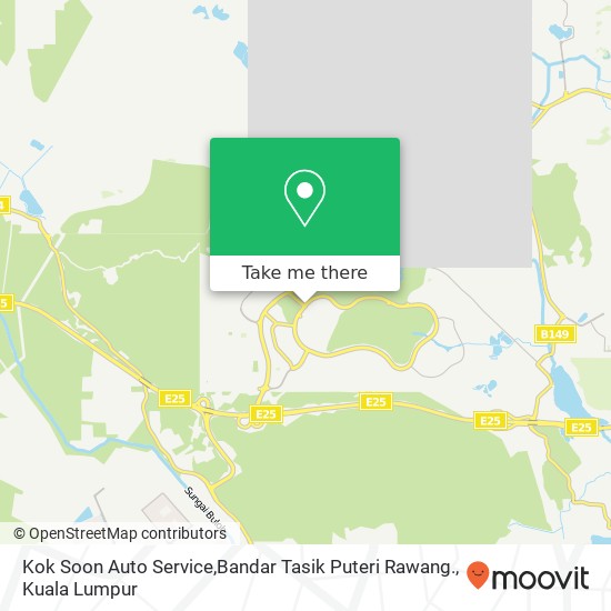 Peta Kok Soon Auto Service,Bandar Tasik Puteri Rawang.