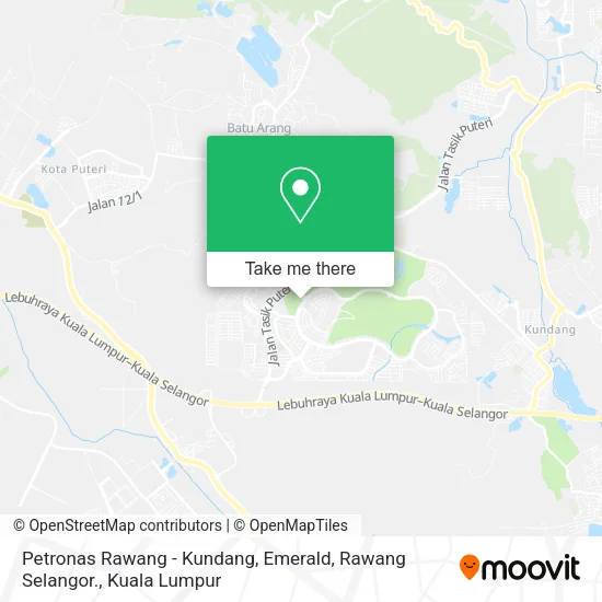 Petronas Rawang - Kundang, Emerald, Rawang Selangor. map
