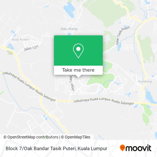 Block 7 / Oak Bandar Tasik Puteri map