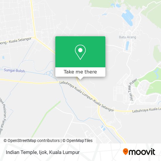 Indian Temple, Ijok map