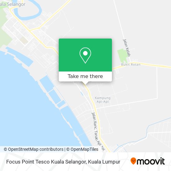 Peta Focus Point Tesco Kuala Selangor
