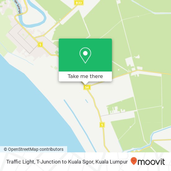 Peta Traffic Light, T-Junction to Kuala Sgor
