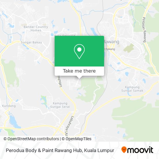 Perodua Body & Paint Rawang Hub map