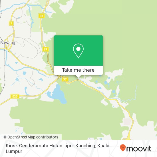 Peta Kiosk Cenderamata Hutan Lipur Kanching