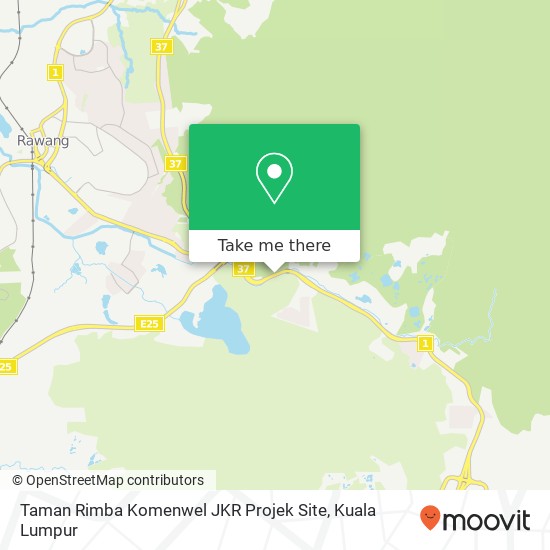 Taman Rimba Komenwel JKR Projek Site map