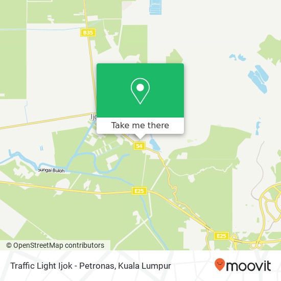 Traffic Light Ijok - Petronas map