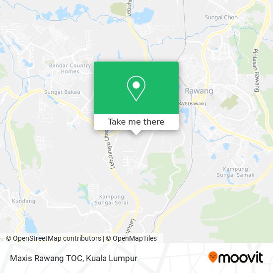 Maxis Rawang TOC map