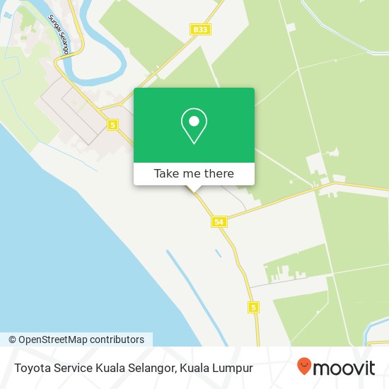 Peta Toyota Service Kuala Selangor