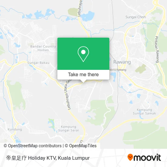 帝皇足疗 Holiday KTV map