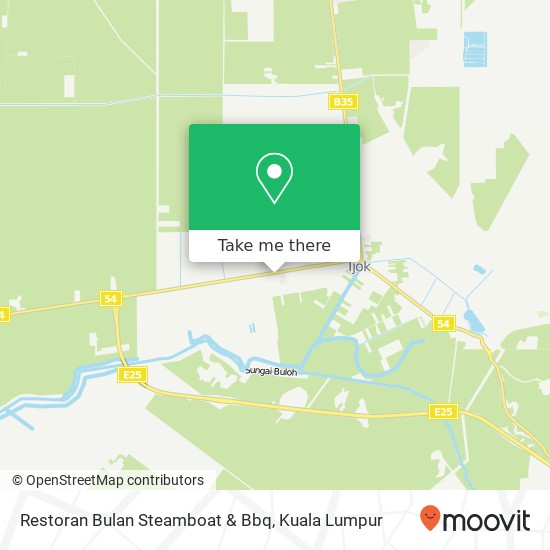 Peta Restoran Bulan Steamboat & Bbq