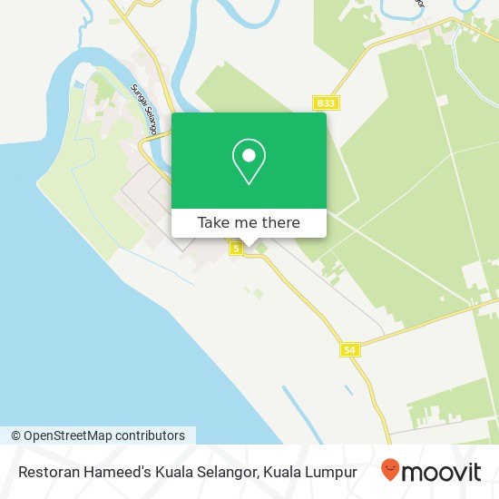 Restoran Hameed's Kuala Selangor map
