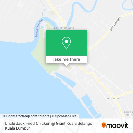 Uncle Jack Fried Chicken @ Giant Kuala Selangor map
