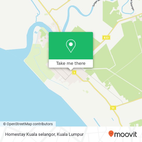 Peta Homestay Kuala selangor