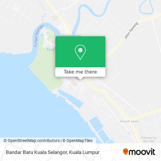 Peta Bandar Baru Kuala Selangor
