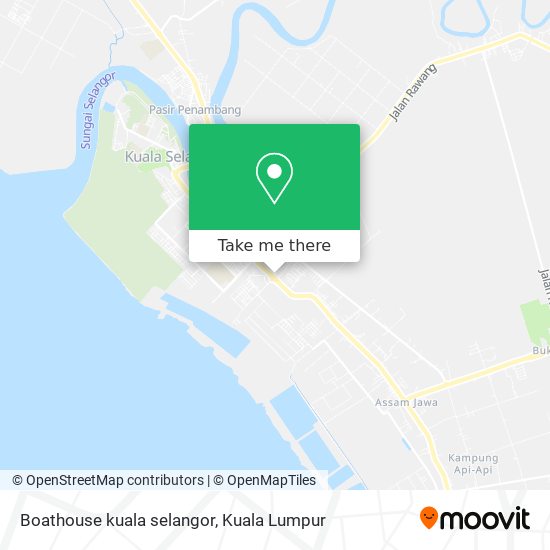 Boathouse kuala selangor map