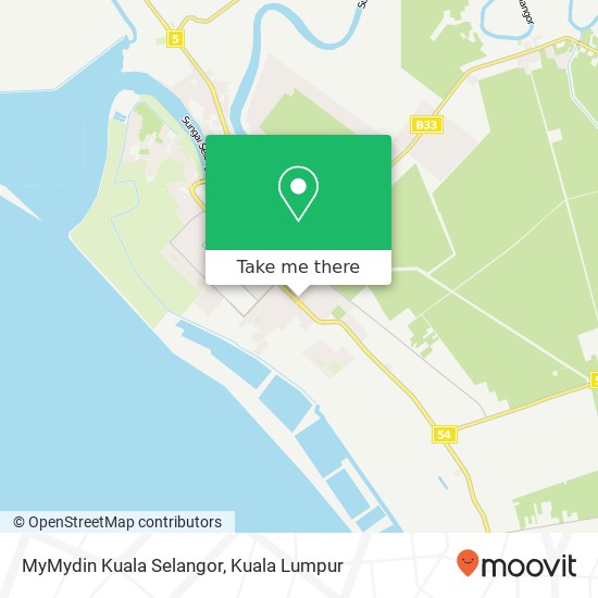 Peta MyMydin Kuala Selangor