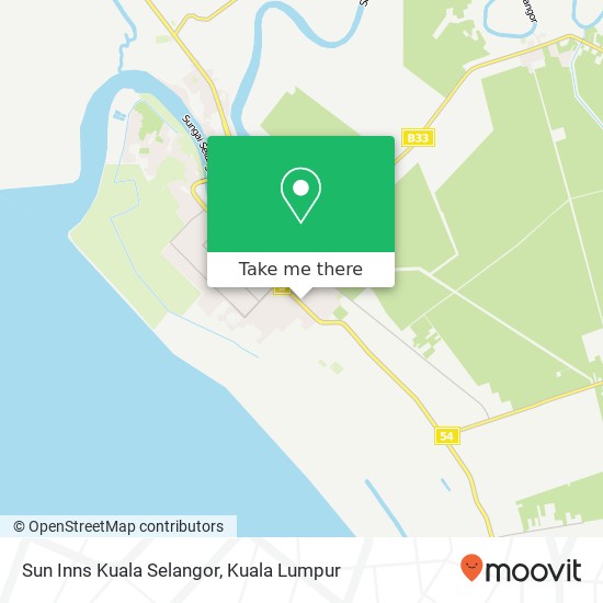 Sun Inns Kuala Selangor map