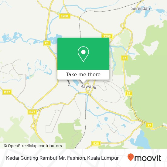 Kedai Gunting Rambut Mr. Fashion map