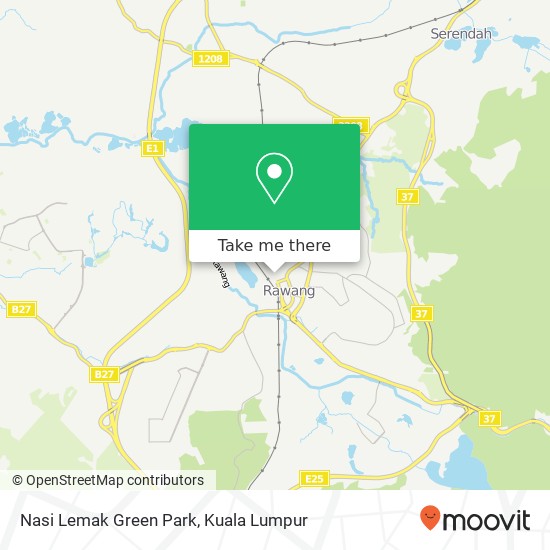 Nasi Lemak Green Park map