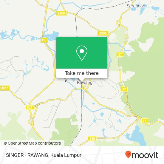 SINGER - RAWANG map