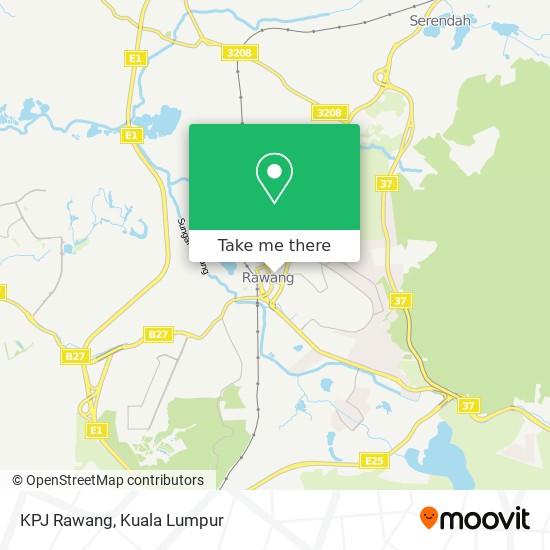 KPJ Rawang map