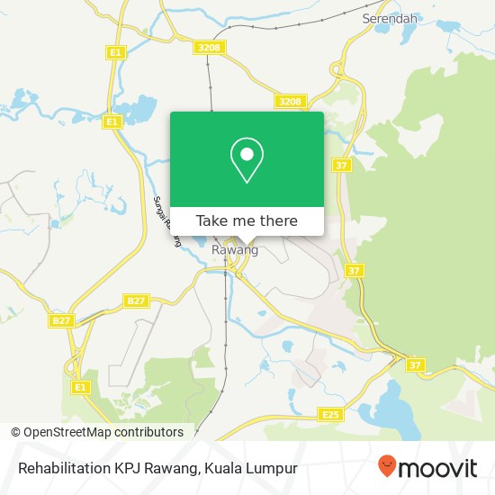 Rehabilitation KPJ Rawang map