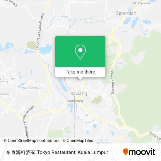 东京海鲜酒家 Tokyo Restaurant map