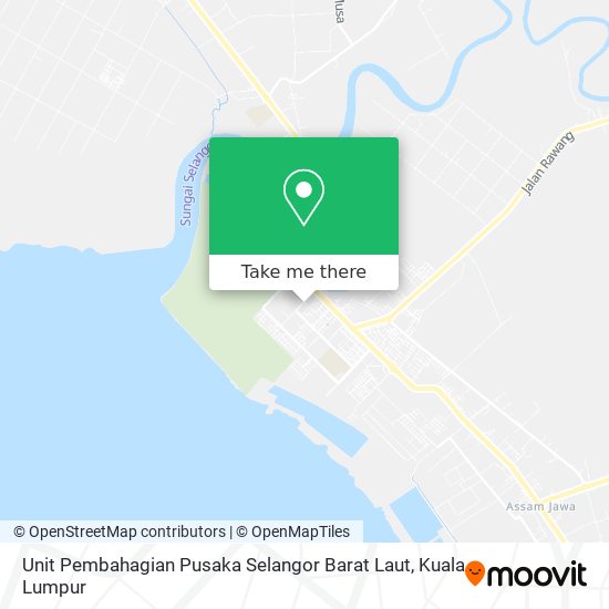 Unit Pembahagian Pusaka Selangor Barat Laut map