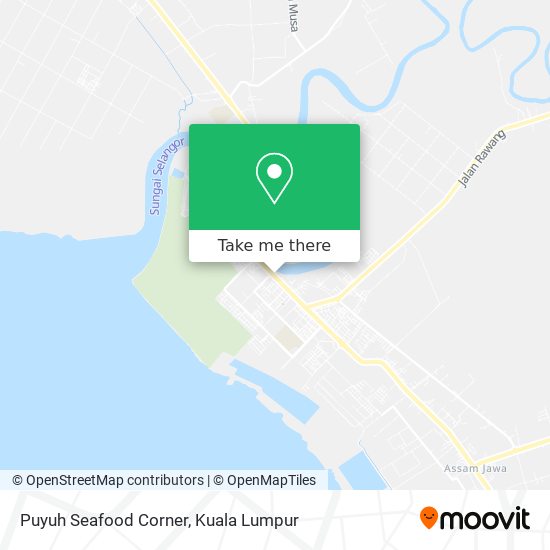 Peta Puyuh Seafood Corner