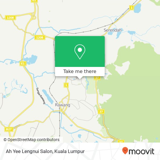 Ah Yee Lengnui Salon map