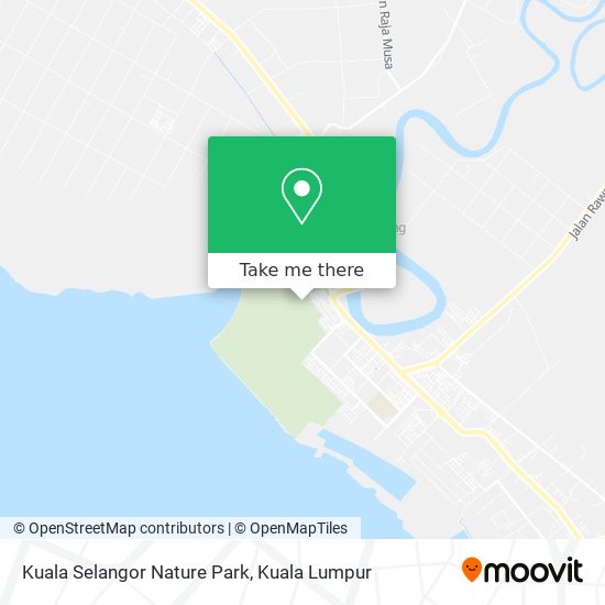 Kuala Selangor Nature Park map