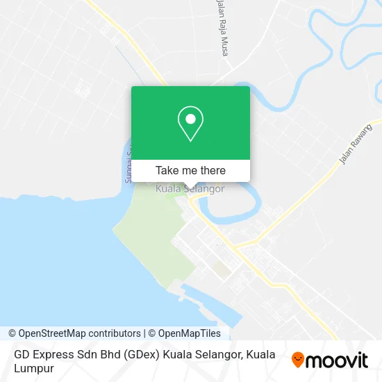 GD Express Sdn Bhd (GDex) Kuala Selangor map