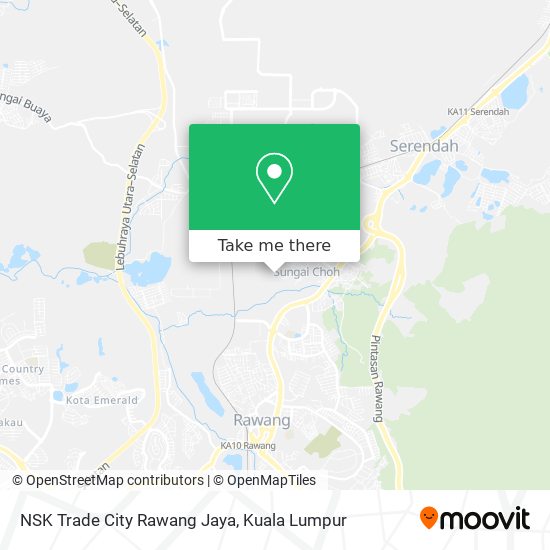 NSK Trade City Rawang Jaya map