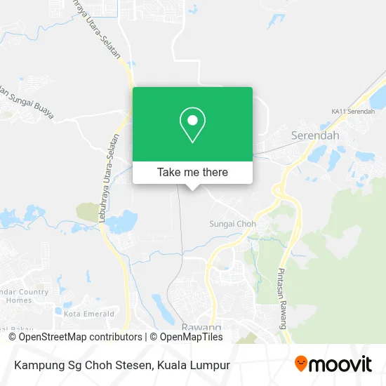 Kampung Sg Choh Stesen map