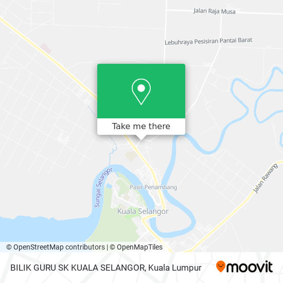 BILIK GURU SK KUALA SELANGOR map