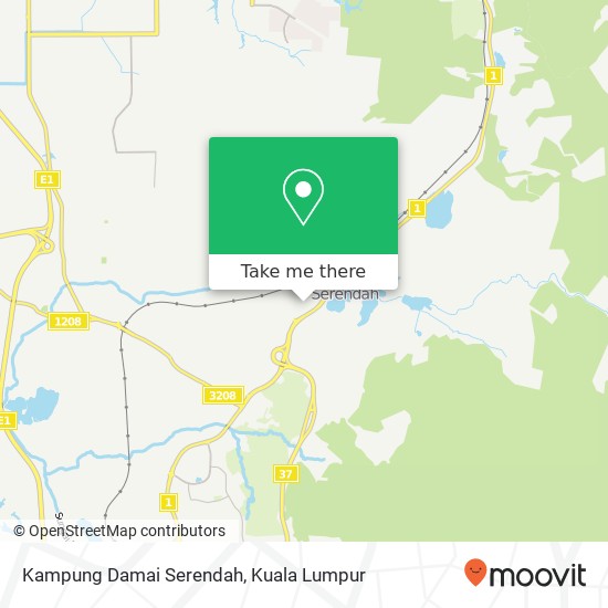 Kampung Damai Serendah map