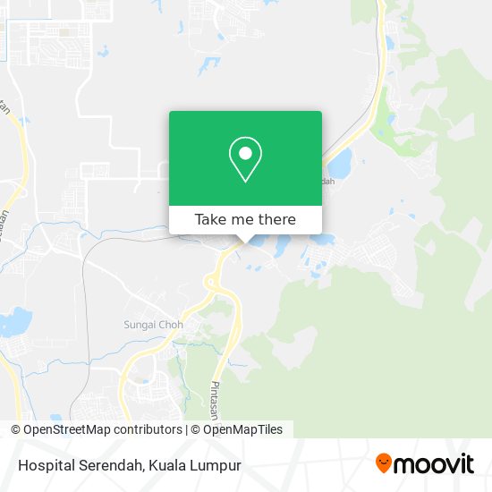 Hospital Serendah map