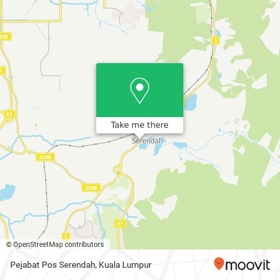 Pejabat Pos Serendah map