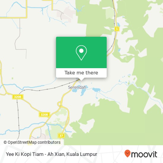 Yee Ki Kopi Tiam - Ah Xian map