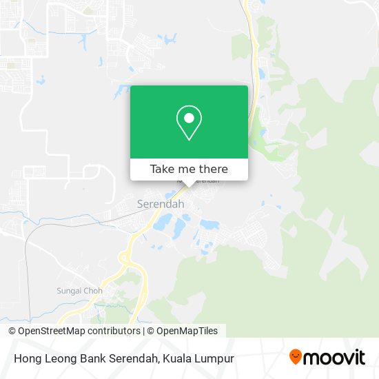 如何坐公交或火车去hulu Selangor的hong Leong Bank Serendah