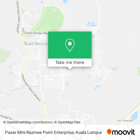 Peta Pasar Mini Razmee Point Enterprise