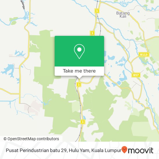 Peta Pusat Perindustrian batu 29, Hulu Yam