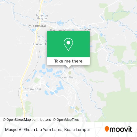 Masjid Al Ehsan Ulu Yam Lama map