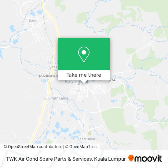 TWK Air Cond Spare Parts & Services map