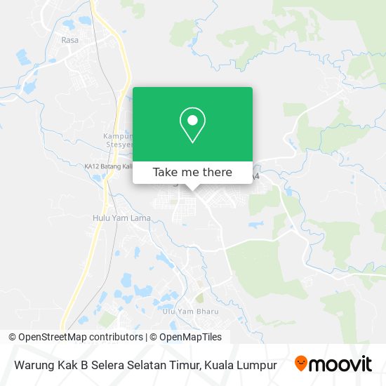 Warung Kak B Selera Selatan Timur map