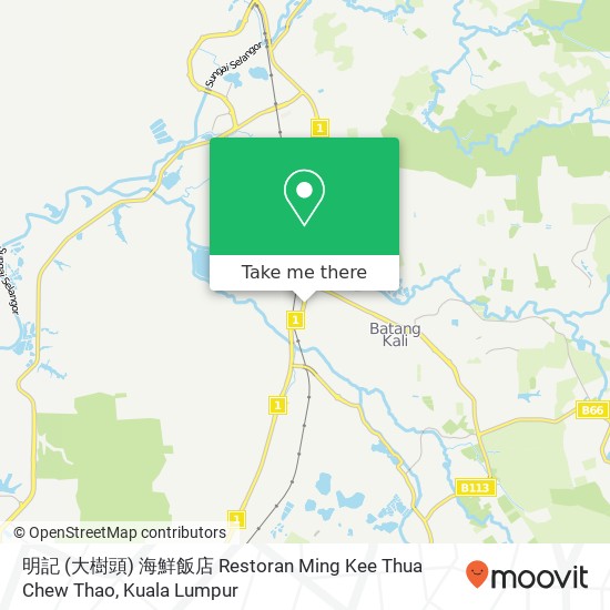 明記 (大樹頭) 海鮮飯店 Restoran Ming Kee Thua Chew Thao map