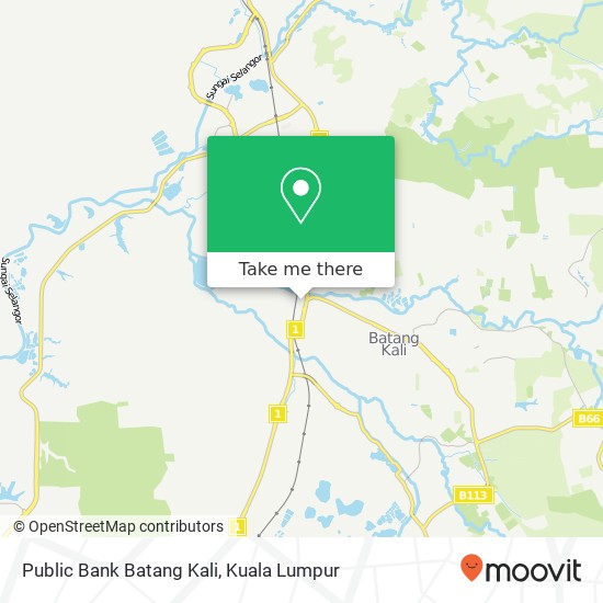 Peta Public Bank Batang Kali